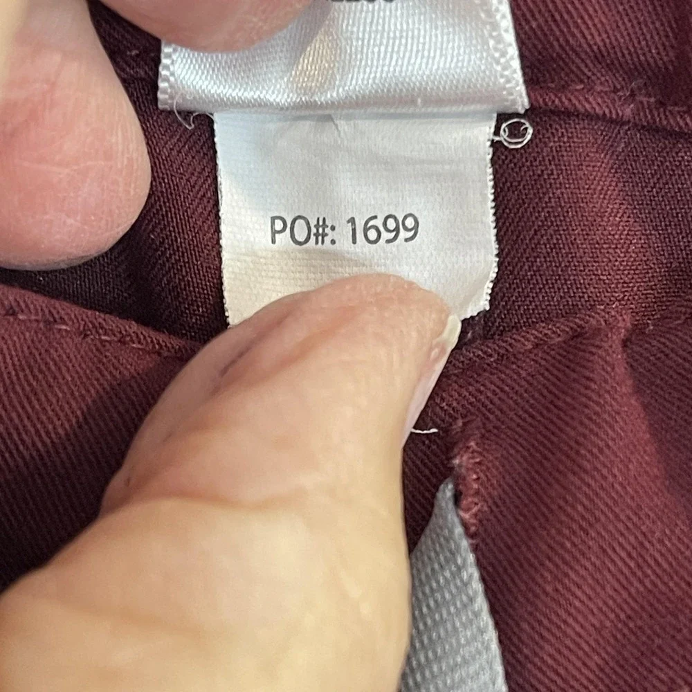 FIGS Scrub Pants Mens Large Burgundy Technical Collection‎ Drawstring FM4500